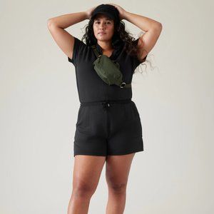 NWT Athleta Balance Romper - Black (L)